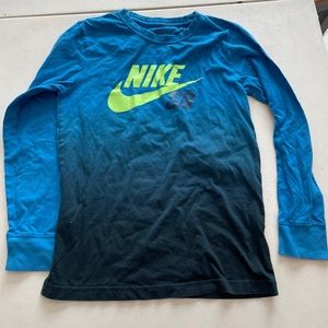 Nike long sleeve blue shirt